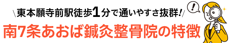南7条あおばあおば鍼灸整骨院の特徴