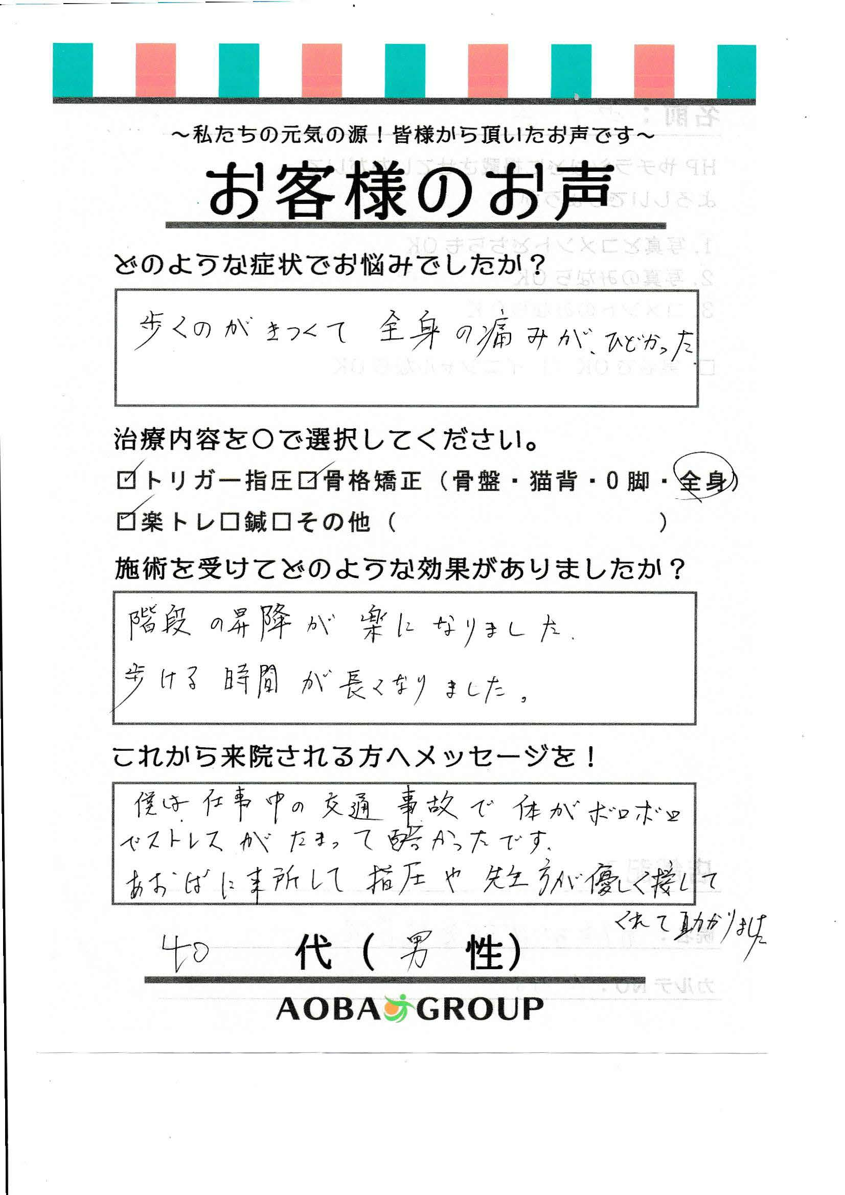40代男性　N・T様お声